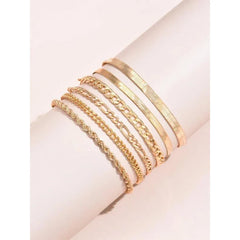 Shein Simple Chain Bracelet, 6 Pieces