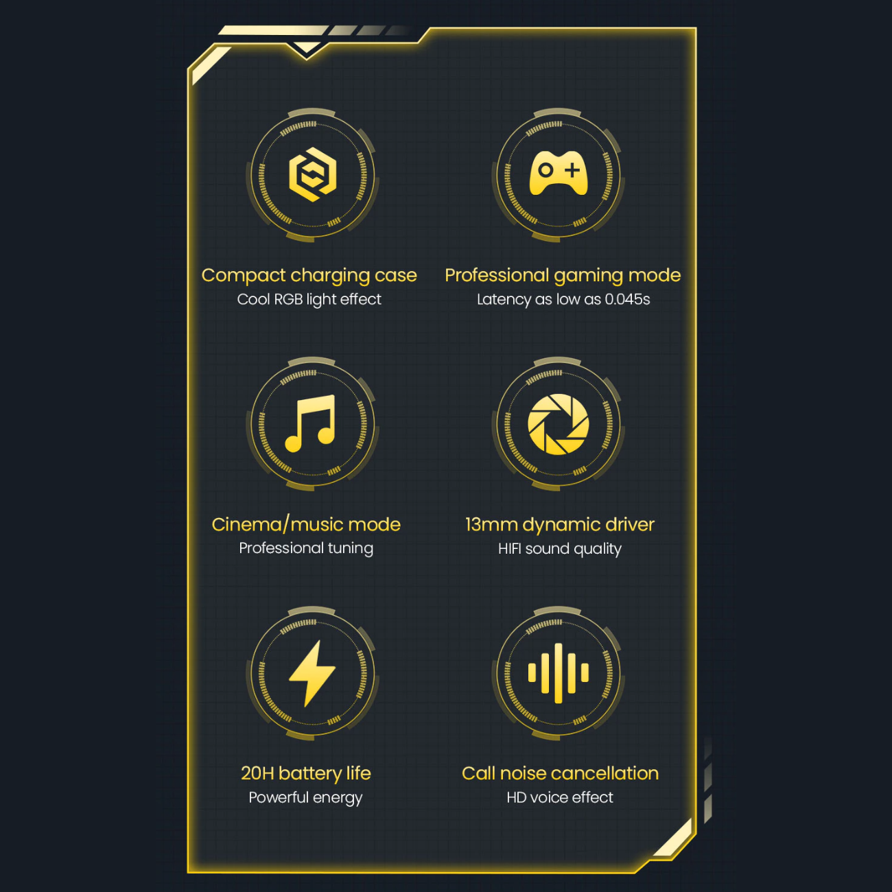 HAYLOU G3 TWS True Gaming Earphone - Low Latency