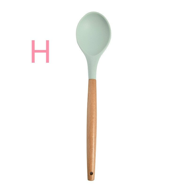 Skyish Silicone Kitchen Spoons