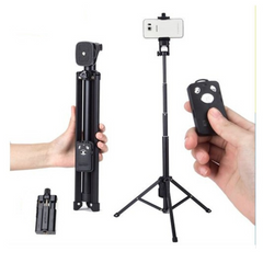 Yunteng YT-1688 3in1 Tripod Selfie Stick And Self-Portrait Monopod - Black