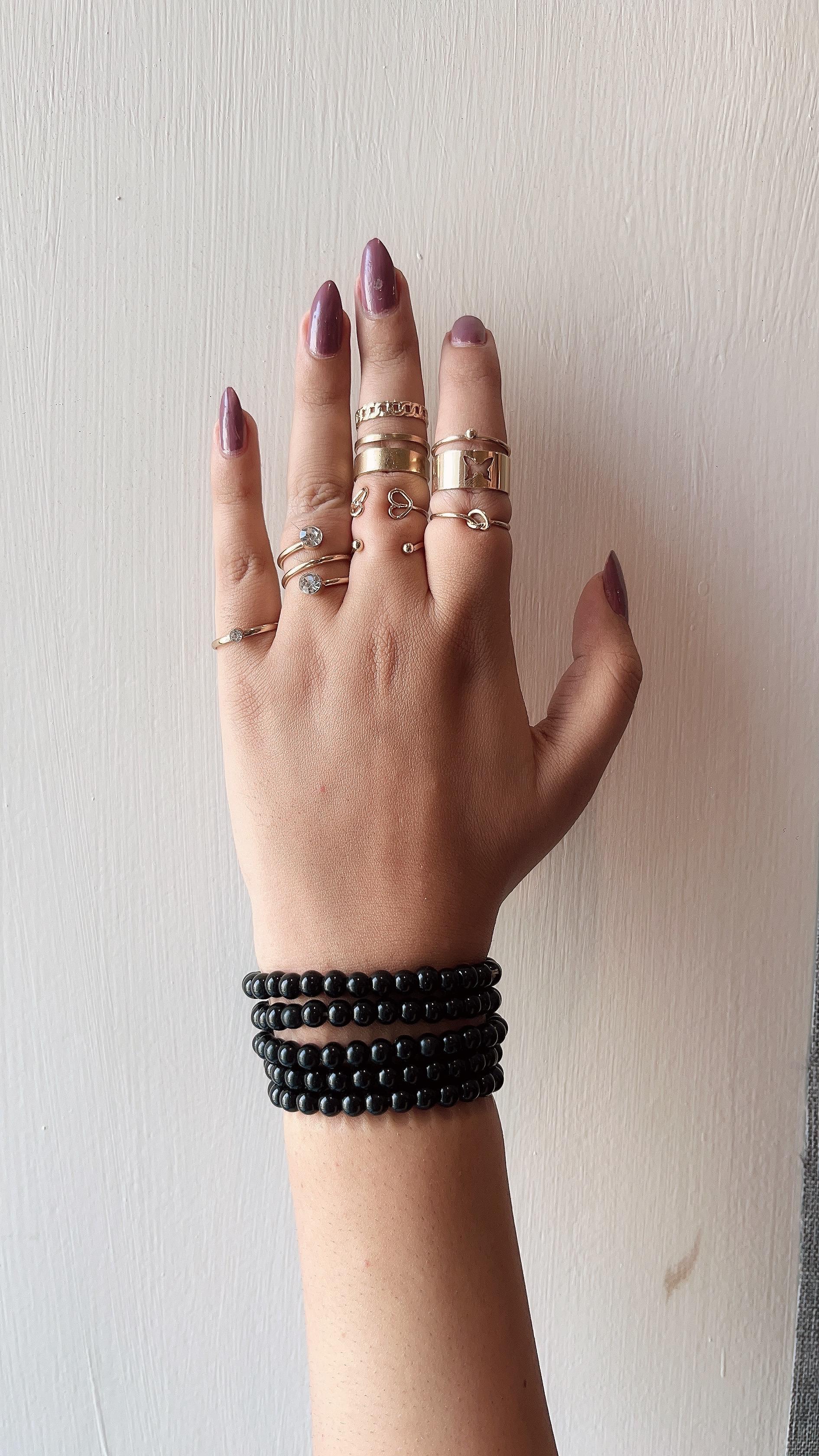 Shein-Glam Mix Ring Set (10pcs)